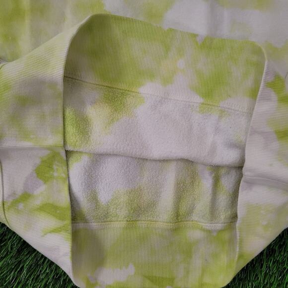 Champion Sweatshirt Medium 22x25 Green White Baggy - Picture 15 of 16